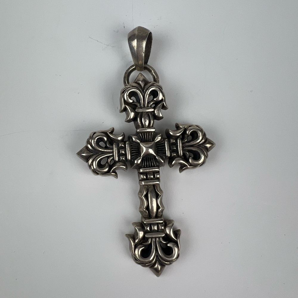 Authentic Chrome Hearts Large Cross Zipper